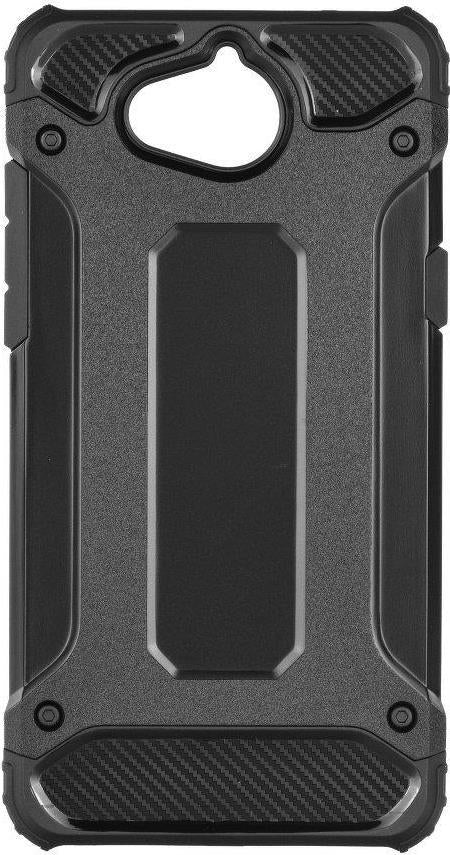 Противоударен Хибриден Калъф за Huawei Y6 2018, Forcell Armor Case, Черен