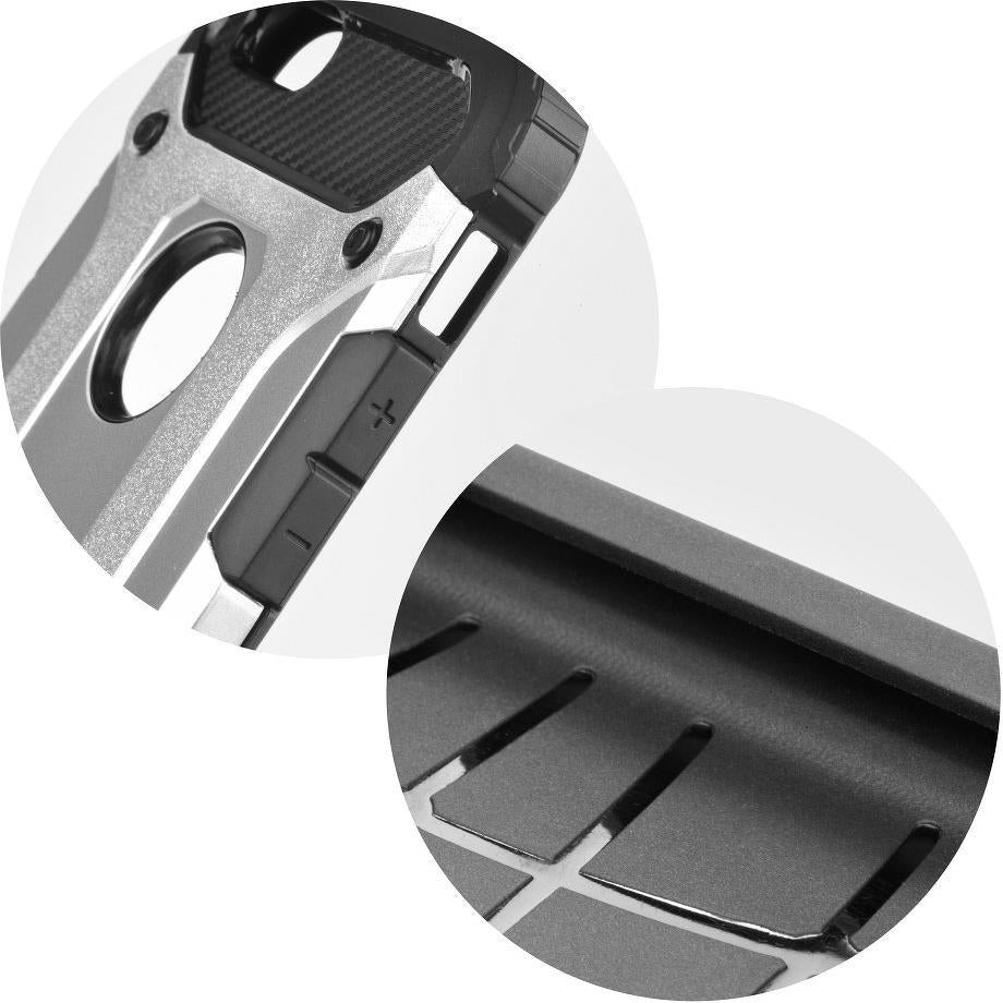 Противоударен Хибриден Калъф за Samsung A3 2017, Forcell Armor Case, Сребрист (3)