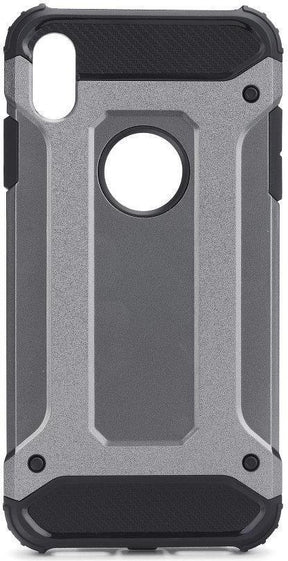 Противоударен Хибриден Калъф за iPhone XS Max, Forcell Armor Case, Сив