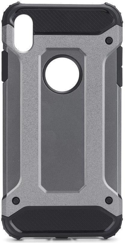 Противоударен Хибриден Калъф за iPhone XS Max, Forcell Armor Case, Сив