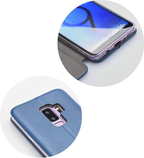 Кожен Калъф за Huawei P20, Forcell Elegance Book Case, Син (5)
