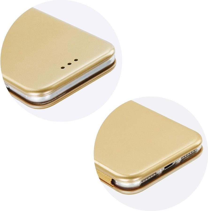 Твърд Калъф за Samsung Note 8, Forcell Elegance Premium Book Case, Златист (4)