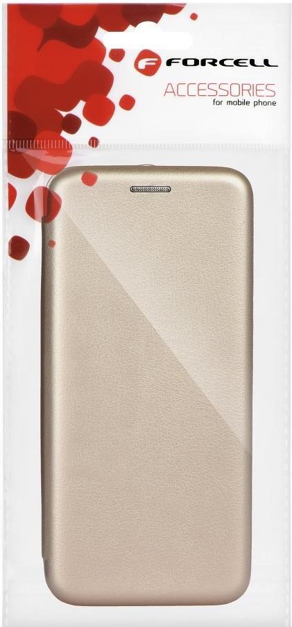 Кожен Калъф за Samsung S7, Forcell Elegance Book Case, Златист (6)