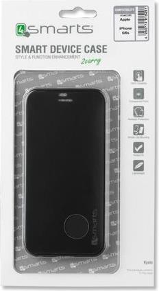 Активен Калъф за iPhone 6/6s Plus, 4Smarts Kyoto Book Case, Черен (5)