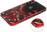 Калъф с Камъни Swarovski за iPhone XS/X, Kavaro Crystal Phoenix Case, Червен (2)