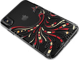 Калъф с Камъни Swarovski за iPhone XS/X, Kavaro Crystal Phoenix Case, Черен (2)