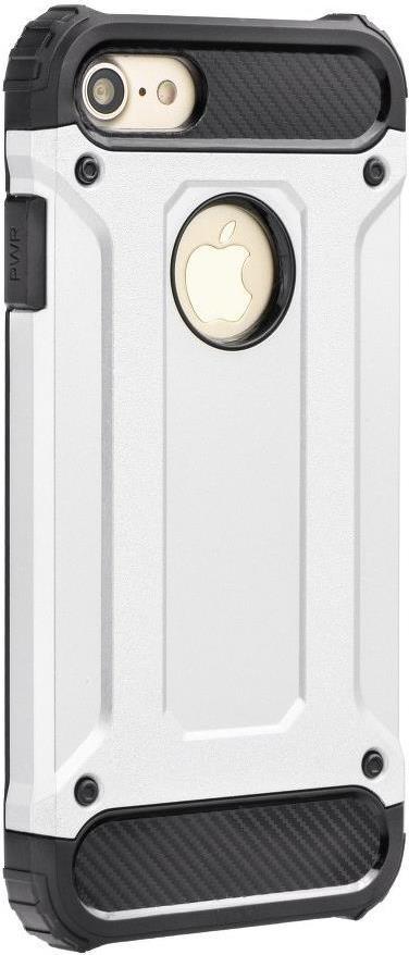 Противоударен Хибриден Калъф за iPhone 6/6s Plus, Forcell Armor Case, Сребрист (2)