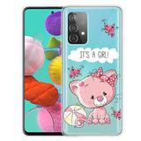 Силиконов Калъф за Samsung A32 4G, Printing Pink Bear Case, Цветен