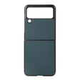 Кожен Калъф за Samsung Galaxy Z Flip 3, Skin Leather Case, Зелен