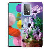 Силиконов Калъф за Samsung A32 4G, Printing Puple Flower Case, Цветен