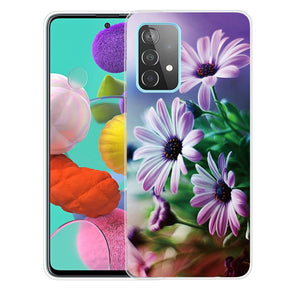 Силиконов Калъф за Samsung A32 4G, Printing Puple Flower Case, Цветен