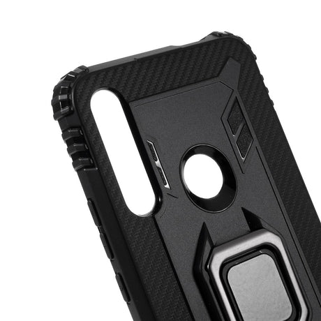 Калъф със Стойка-Пръстен за Huawei P Smart Z, Kickstand Armor Case, Черен (4)