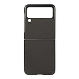 Карбонов Калъф за Samsung Z Flip 3, Carbon Texture Case, Черен
