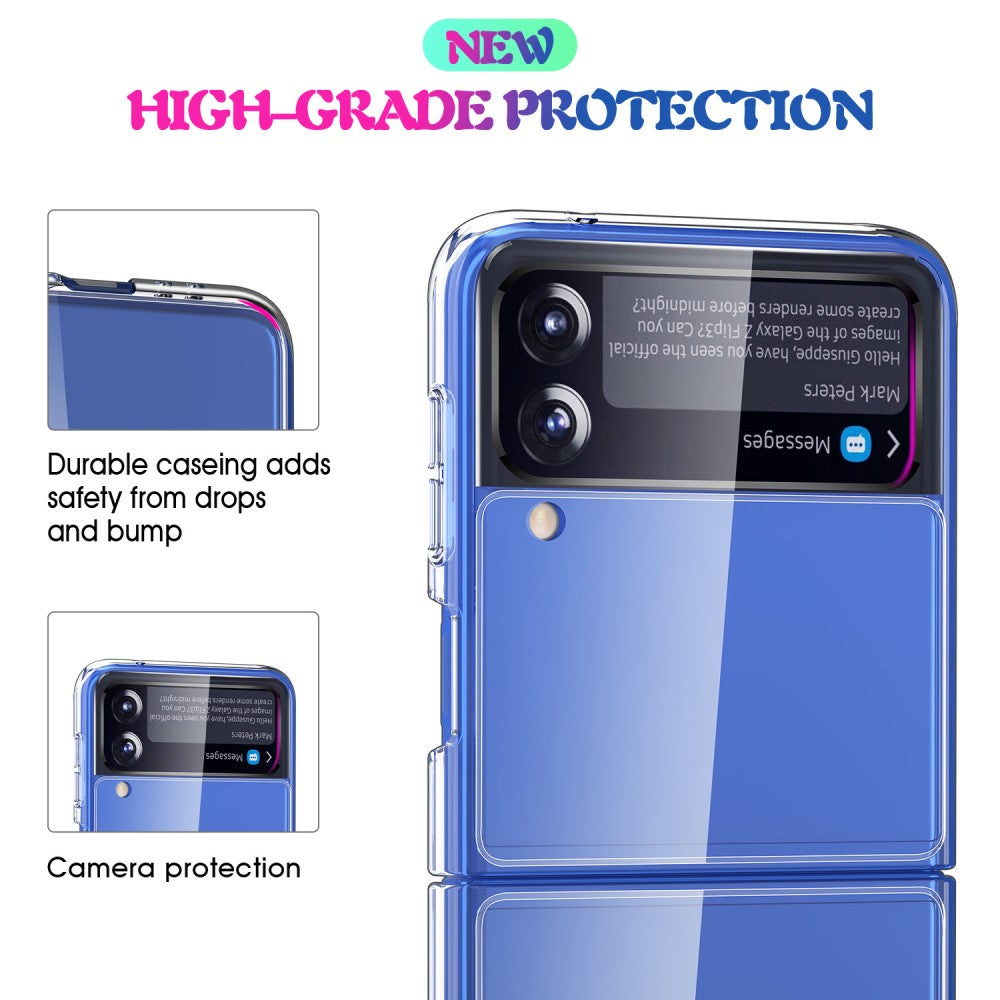 Удароустойчив Калъф за Samsung Galaxy Z Flip 3, Imak Crystal Case, Прозрачен (4)