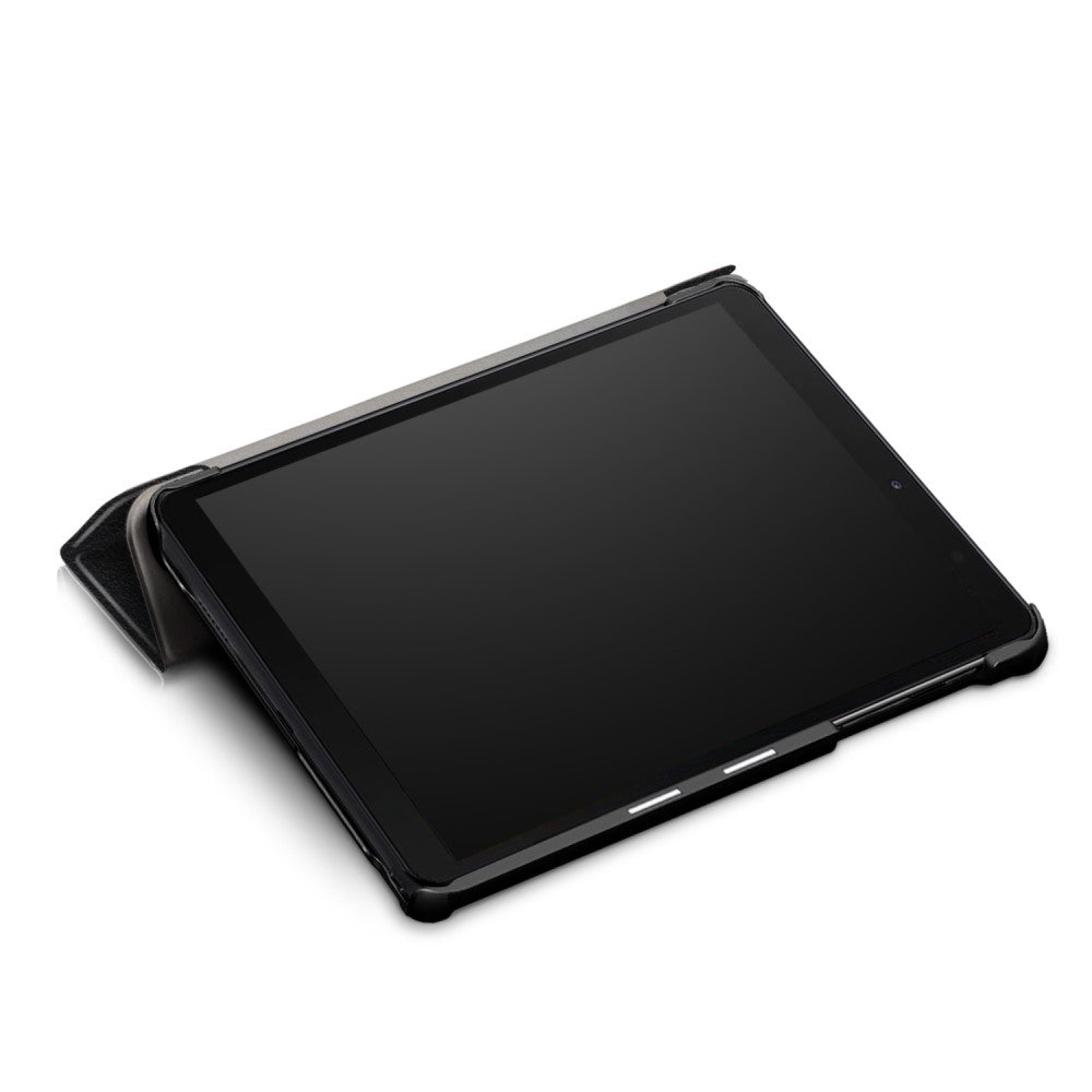 Калъф за Samsung Galaxy Tab A 8.0 2019 with S Pen, Tri-Fold Leather Case, Черен (7)