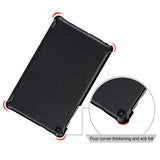 Калъф за Samsung Galaxy Tab A 8.0 2019 with S Pen, Tri-Fold Leather Case, Черен (5)