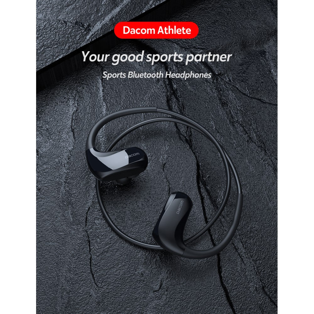 Спортни Безжични Слушалки, Dacom Athlete Neckband Handsfree Bluetooth, Черен (3)