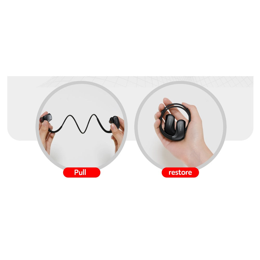 Спортни Безжични Слушалки, Dacom Athlete Neckband Handsfree Bluetooth, Черен (6)