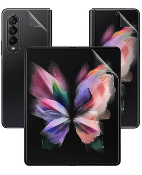 Комплект Протектори за Samsung Z Fold 3, iMAK Soft Folio Glass, Прозрачен