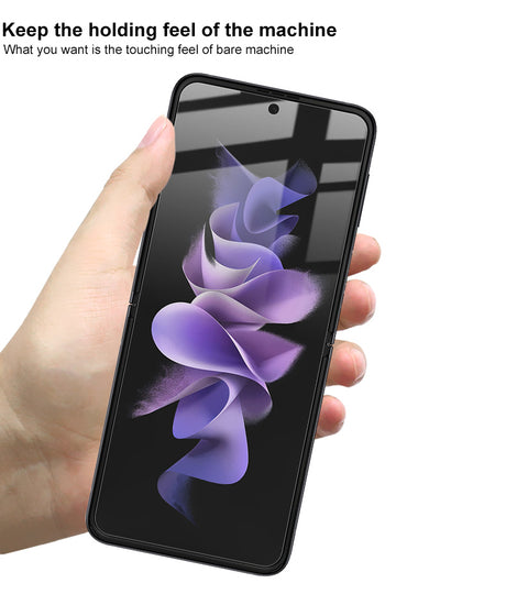 Комплект Протектори за Samsung Z Flip 3, iMAK Soft Folio Glass, Прозрачен (3)
