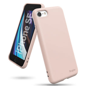 Противоударен Силиконов Калъф за iPhone SE 2022/2020 8/7, Ringke Air Case, Розов