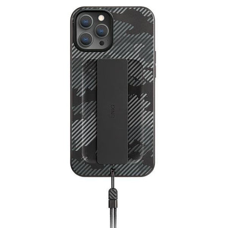 Калъф с Лента за Ръка за iPhone 12/Pro, Uniq Heldro Antimicrobial Case, Камуфлажен