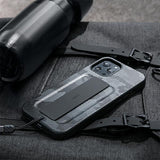Калъф с Лента за Ръка за iPhone 12 Pro Max, Uniq Heldro Antimicrobial Case, Камуфлажен (4)