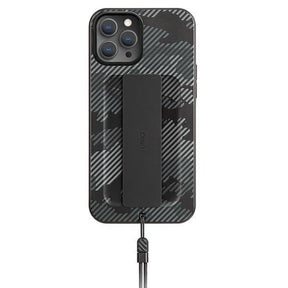 Калъф с Лента за Ръка за iPhone 12 Pro Max, Uniq Heldro Antimicrobial Case, Камуфлажен