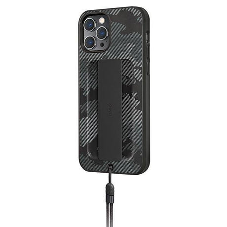 Калъф с Лента за Ръка за iPhone 12 Pro Max, Uniq Heldro Antimicrobial Case, Камуфлажен (2)
