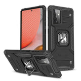 Калъф със Стойка-Пръстен за Samsung A72, Armor Style Case, Черен