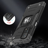 Калъф със Стойка-Пръстен за Samsung A72, Armor Style Case, Черен (6)
