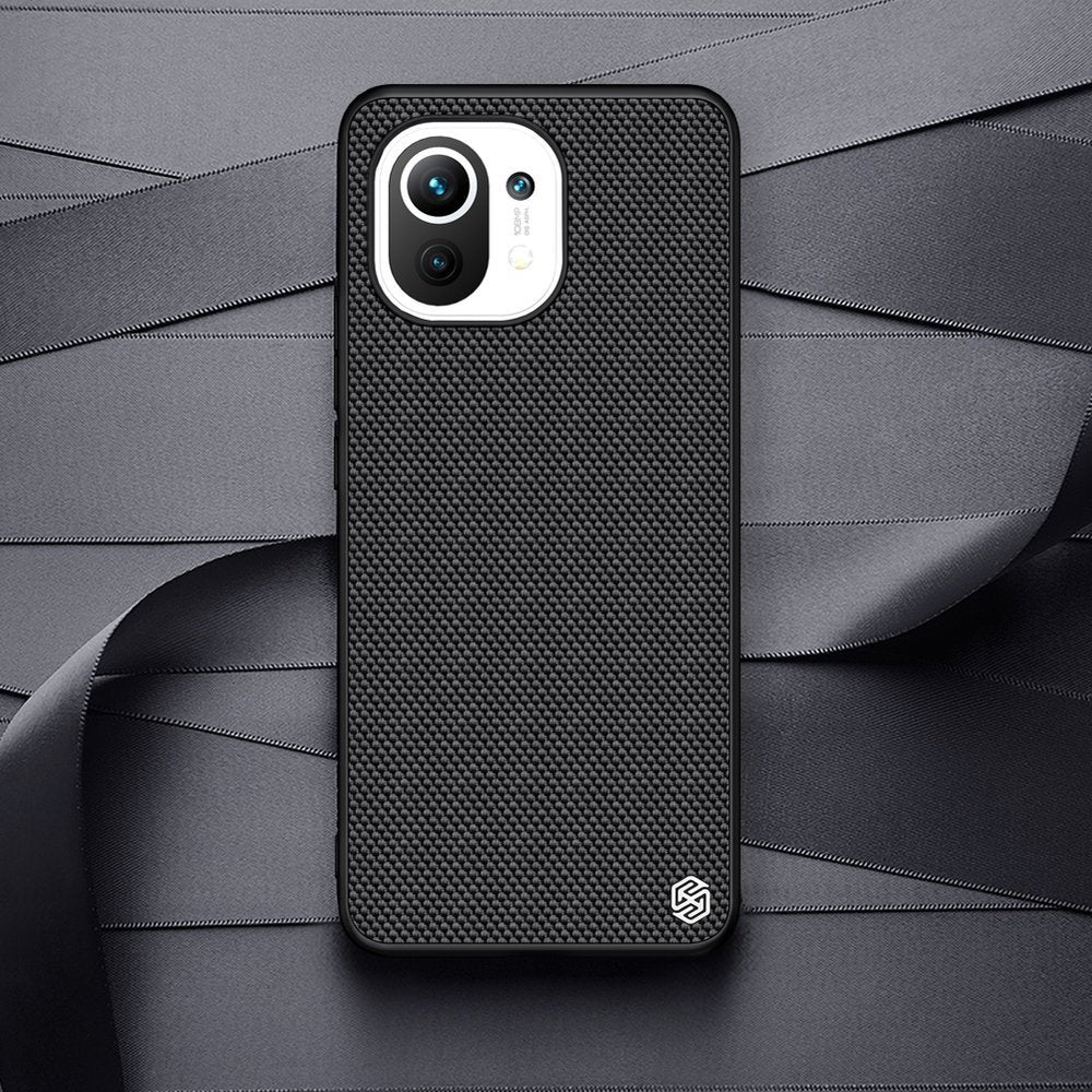 Калъф с Фибро Влакна за Xiaomi Mi 11, Nillkin Textured Case, Черен (7)