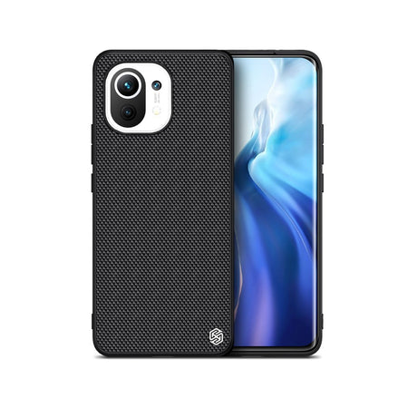 Калъф с Фибро Влакна за Xiaomi Mi 11, Nillkin Textured Case, Черен (3)