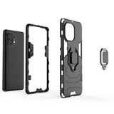 Калъф със Стойка-Пръстен за Xiaomi Mi 11, Kickstand Armor Case, Черен (6)