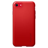 Противоударен Калъф за iPhone SE 2022/2020 8/7, Spigen Thin Fit Case, Червен (2)