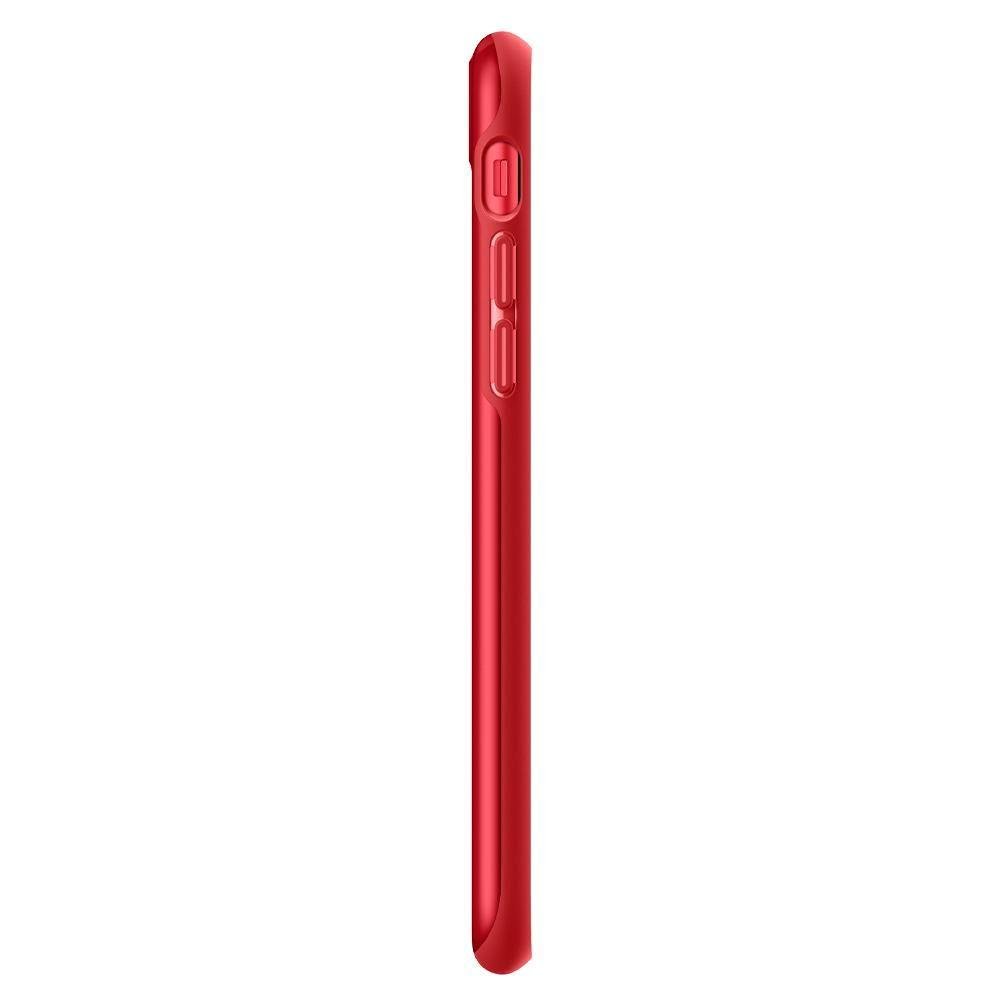 Противоударен Калъф за iPhone SE 2022/2020 8/7, Spigen Thin Fit Case, Червен (7)
