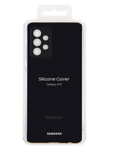 Оригинален Силиконов Калъф за Samsung A72, Silicone Cover Case EF-PA725TBEGWW, Черен (6)