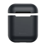 Калъф за Слушалки за Apple AirPods 2, Baseus Silicone Case, Черен (4)
