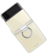 Оригинален Поликарбонатен Калъф за Samsung Z Flip 3, Clear Ring Cover Case EF-QF711CTE, Прозрачен (5)