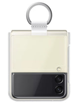 Оригинален Поликарбонатен Калъф за Samsung Z Flip 3, Clear Ring Cover Case EF-QF711CTE, Прозрачен (7)