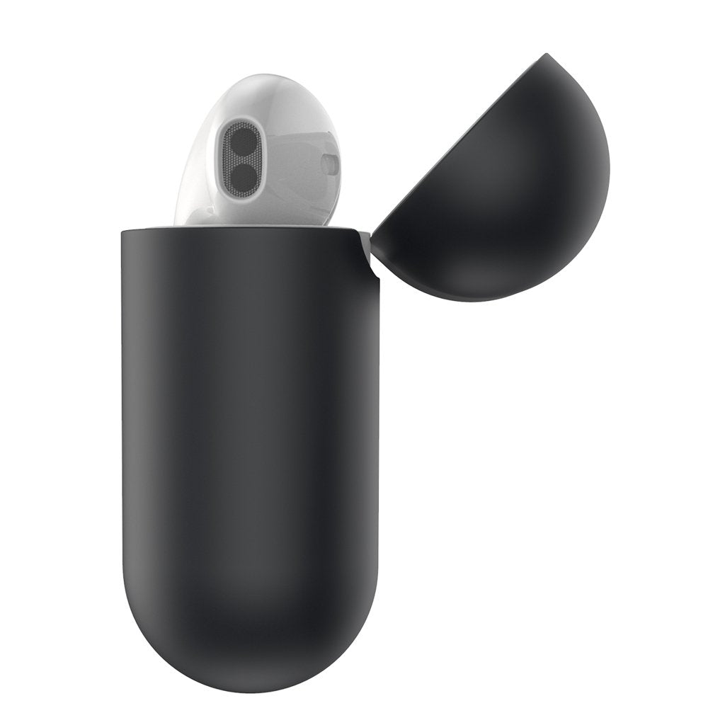 Калъф за Слушалки за Apple AirPods 2, Baseus Silicone Case, Черен (3)