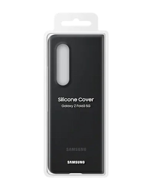 Оригинален Силиконов Калъф за Samsung Z Fold 3, Silicone Cover Case EF-PF926TBE, Черен (8)