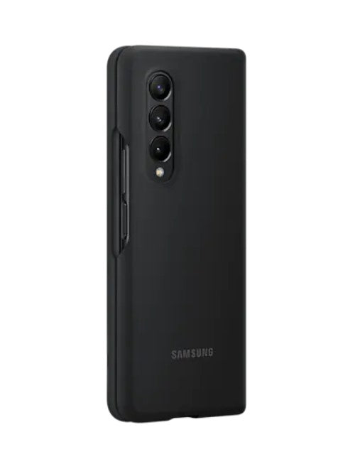 Оригинален Силиконов Калъф за Samsung Z Fold 3, Silicone Cover Case EF-PF926TBE, Черен (4)