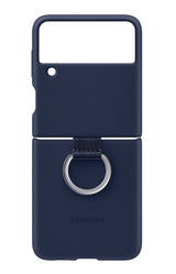 Оригинален Силиконов Калъф за Samsung Z Flip 3, Silicone Ring Cover Case EF-PF711TNE, Син (4)