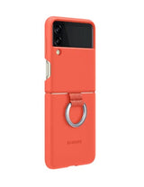 Оригинален Силиконов Калъф за Samsung Z Flip 3, Silicone Ring Cover Case EF-PF711TNPE, Корал (2)