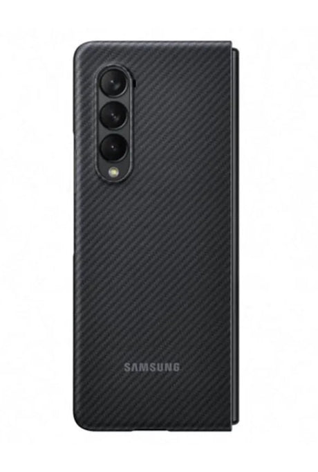 Оригинален Карбонов Калъф за Samsung Z Fold 3, Aramid Cover Case EF-XF926SBE, Черен (6)