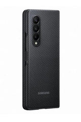 Оригинален Карбонов Калъф за Samsung Z Fold 3, Aramid Cover Case EF-XF926SBE, Черен (3)