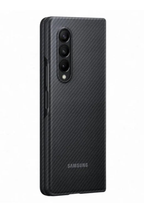 Оригинален Карбонов Калъф за Samsung Z Fold 3, Aramid Cover Case EF-XF926SBE, Черен (3)