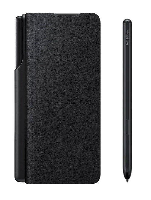 Оригинален Калъф с Писалка за Samsung Z Fold 3, Flip Cover with Pen Book Case EF-FF92PCBE, Черен