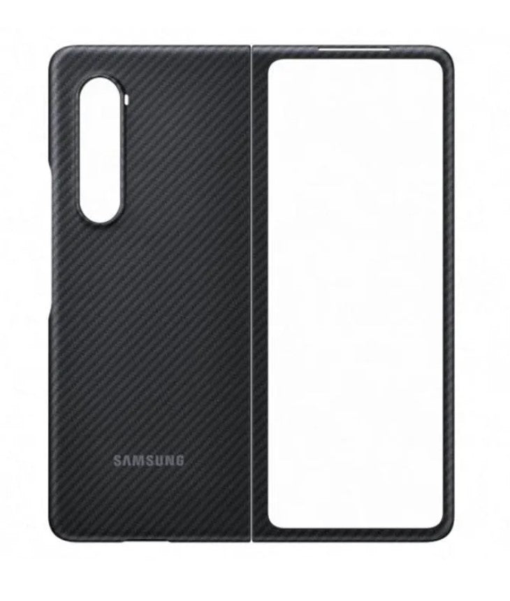 Оригинален Карбонов Калъф за Samsung Z Fold 3, Aramid Cover Case EF-XF926SBE, Черен (2)